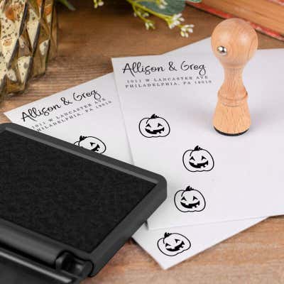 Pumpkin Envelope Craft Stamp - alternate view