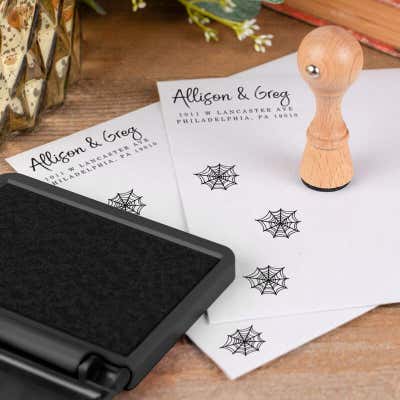 Spider Web Envelope Craft Stamp - alternate view
