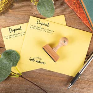 Hello Autumn Envelope Craft Stamp