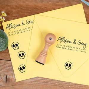 Skull Envelope Craft Stamp