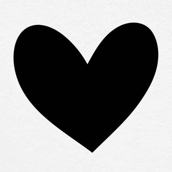Simple Heart Envelope Accent Craft Stamp on Paper Texture