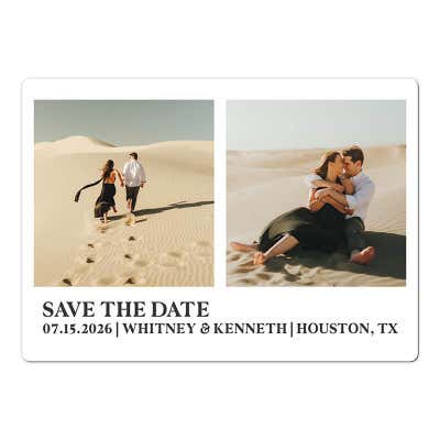 Simple Save The Date Magnet