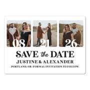 Blocks Save The Date Magnet