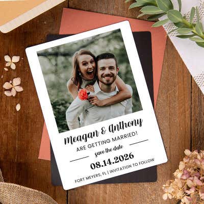 Getting Married Save The Date Magnet - alternate view