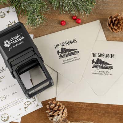 Griswold Holiday Return Address Stamp - alternate view