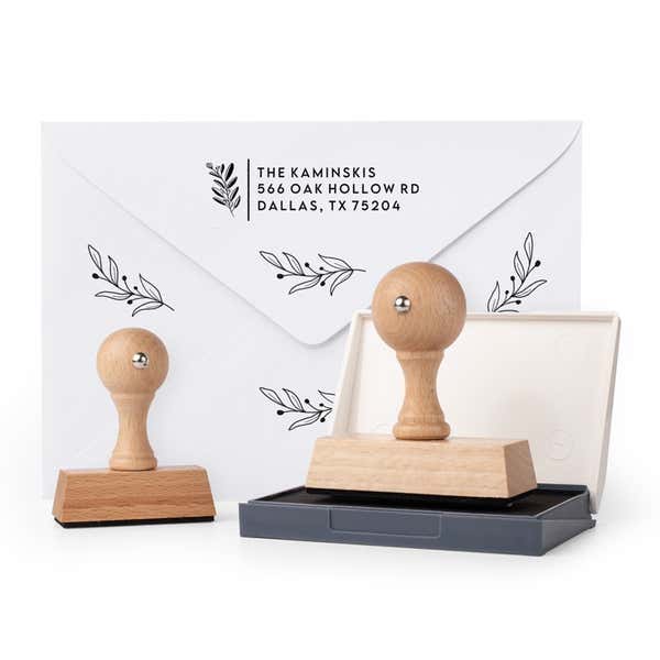 Floral Address Stamp Kit