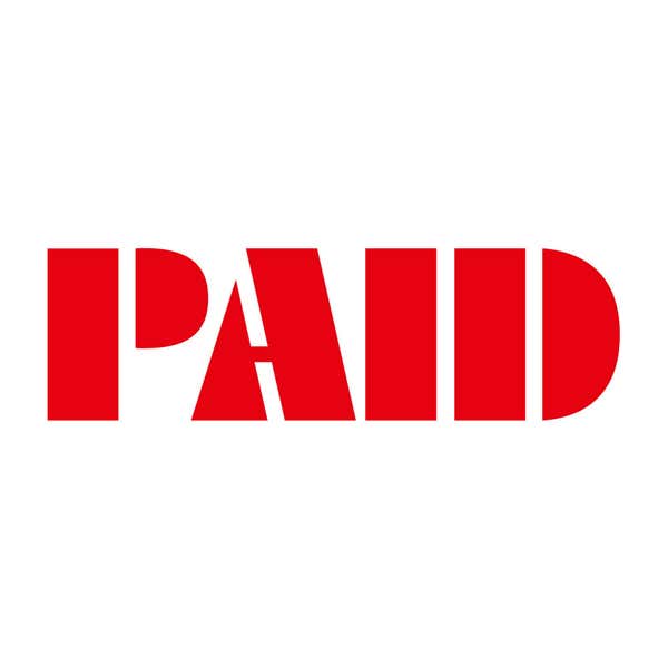 Paid stamp impression in red ink