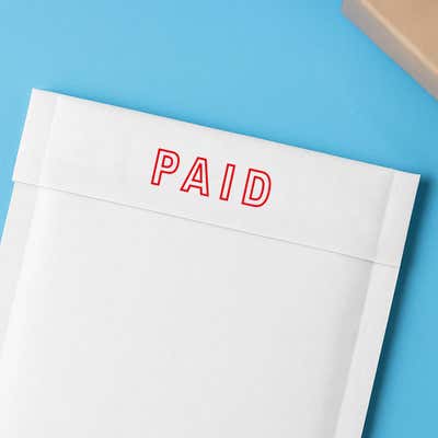 Paid Self Inking Stamp - alternate view