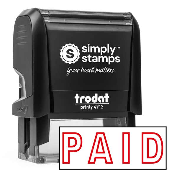 Paid Self Inking Stamp