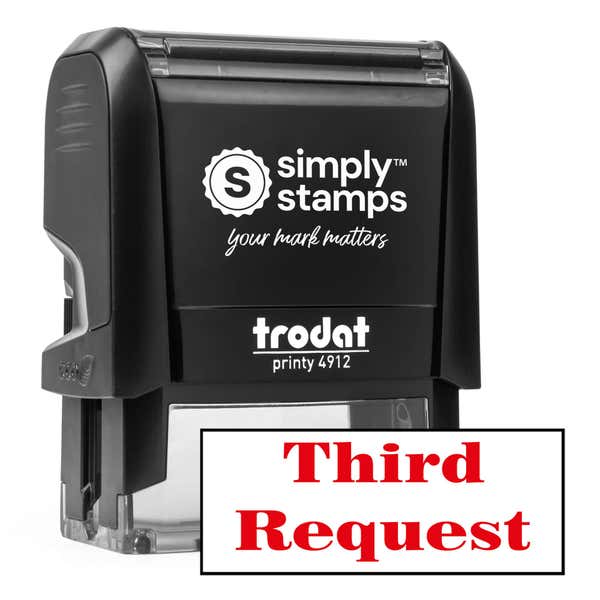 Third Request Office Stamp