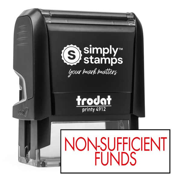 Non-Sufficient Funds Rubber Stamp