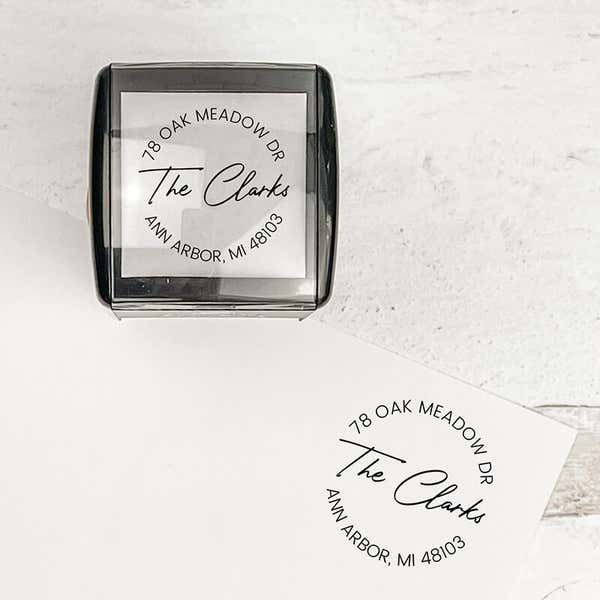Photograph Signature Address Stamp