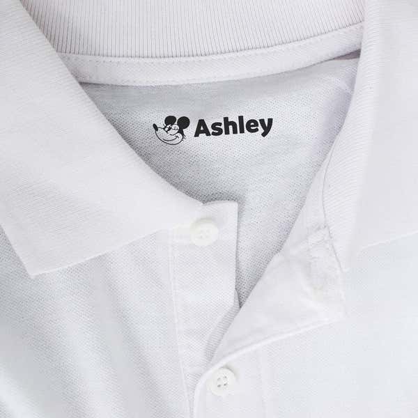 Gallopin’ Goucho Custom Clothing Stamp Impression on White Polo Shirt