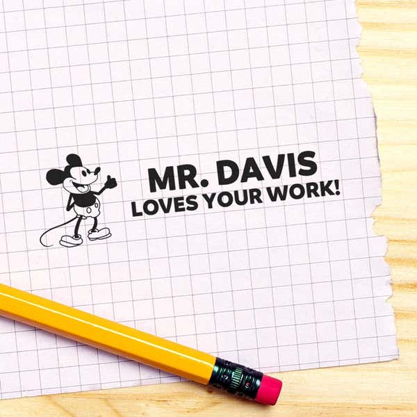 Steamboat Willie Custom Teacher Stamp
