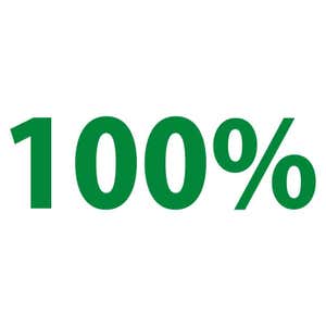 100% Teacher Stamp in green