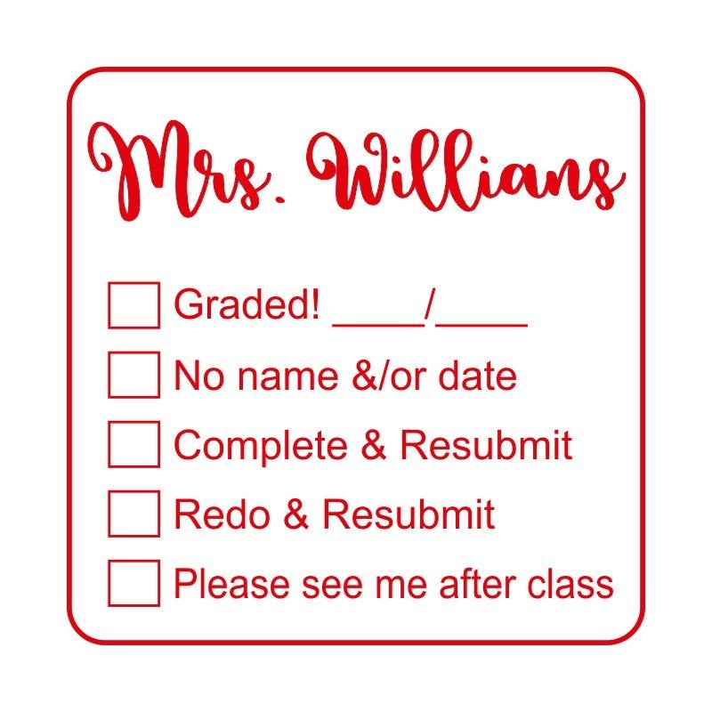 Teacher Submission Stamp