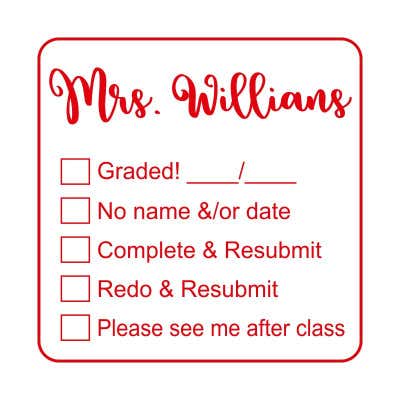 Teacher Submission Stamp