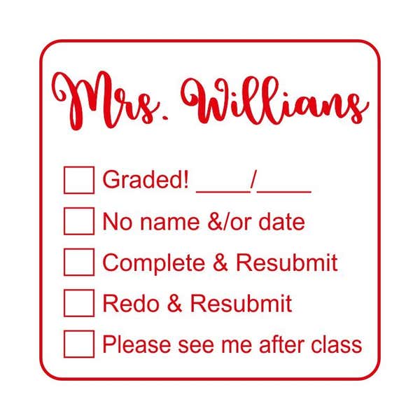 Teacher Submission Stamp