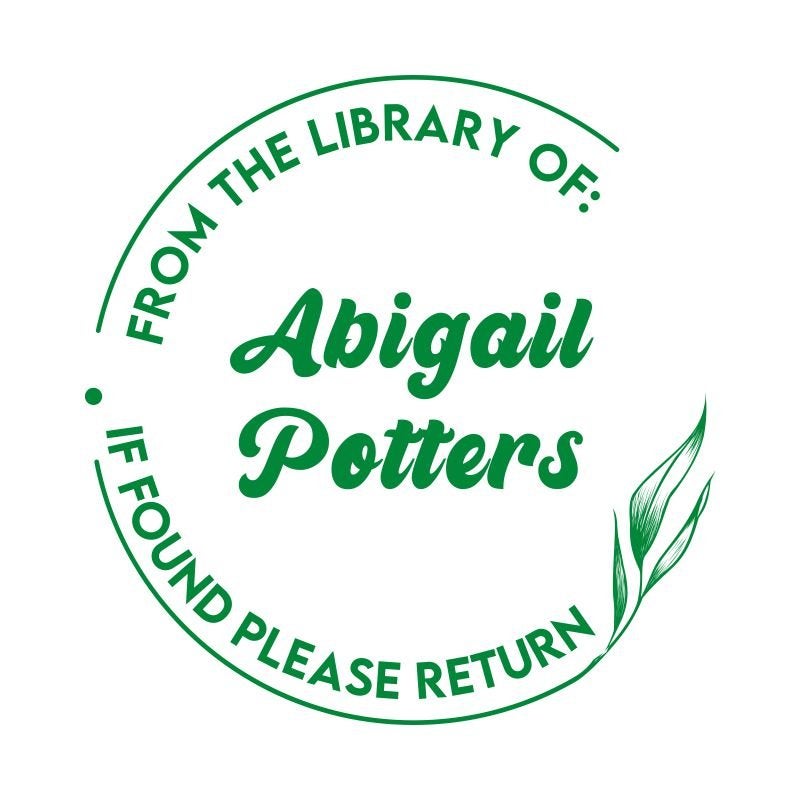 From the Library of Retro Branch Teacher Stamp