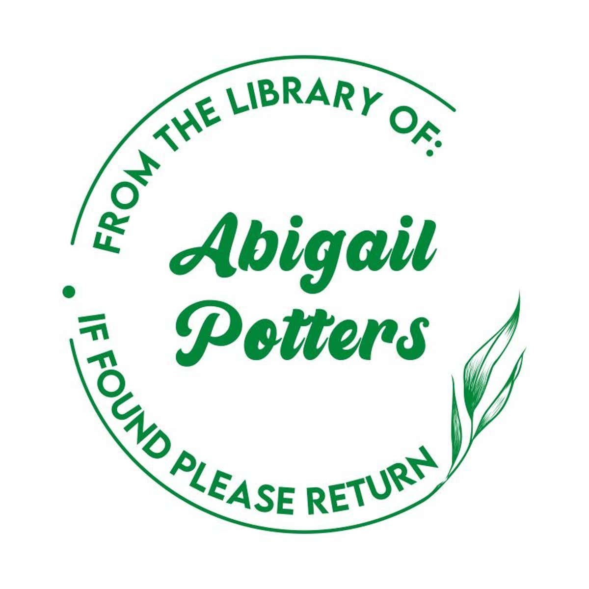 From the Library of Retro Branch Teacher Stamp