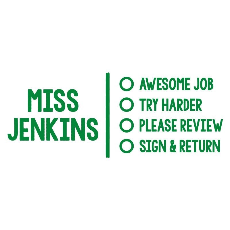Teacher Checklist Grading Stamp