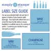 The Thank You Custom Photo Wine Label is available in the following sizes and with the following use cases