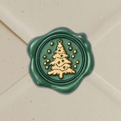 Christmas Wax Seals – 15-Piece Self-Adhesive Holiday Envelope Seals - alternate view