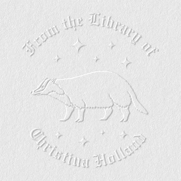 Custom Book Embosser - Honey Badger
