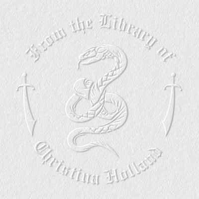 Custom Book Embosser - Snake Seal - alternate view