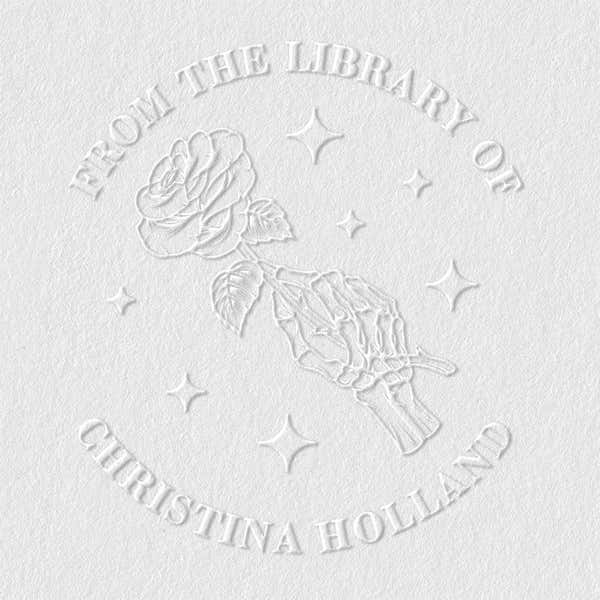 Rose Bones Custom Book Embosser