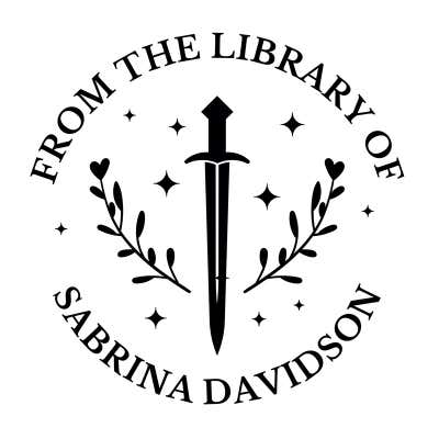 Sword Crest Custom Book Stamp