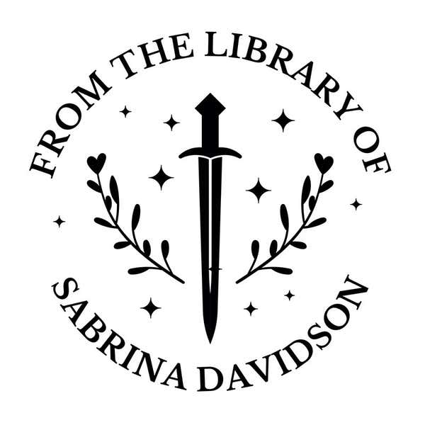 Sword Crest Custom Book Stamp