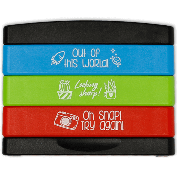 Stacked Teacher Stamps - Set of Top 3