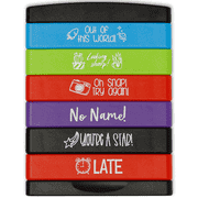 Stacked Teacher Stamps - Set of 6