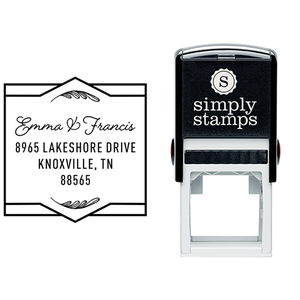 Beloved Feather Wedding Address Stamp Lifestyle