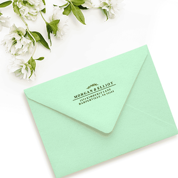 Classic Wedding Address Stamp Envelope