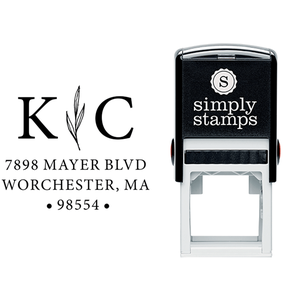 Couples Initial Wedding Address Stamp Lifestyle