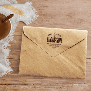 Custom Botanical Religious Stamp Envelope