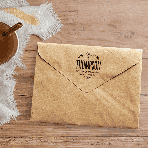 Custom Botanical Religious Stamp Envelope