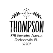 Custom Botanical Religious Stamp