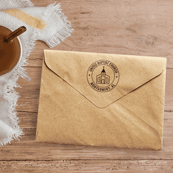 Religious Church Stamp Envelope