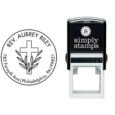 Circle Cross Religious Stamp - alternate view