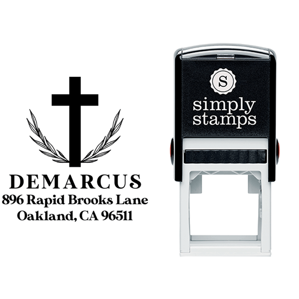 Cross Branch Religious Stamp Lifestyle