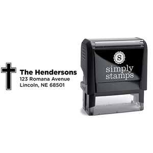 Religious Cross Address Stamp Lifestyle