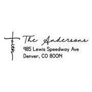 Religious Faith Outline Return Address Stamp