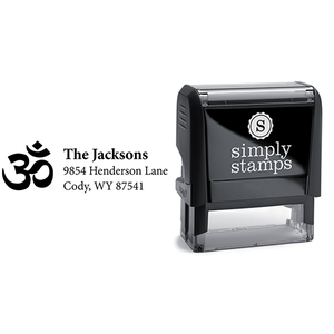 Religious Hindu Outline Return Address Stamp Lifestyle