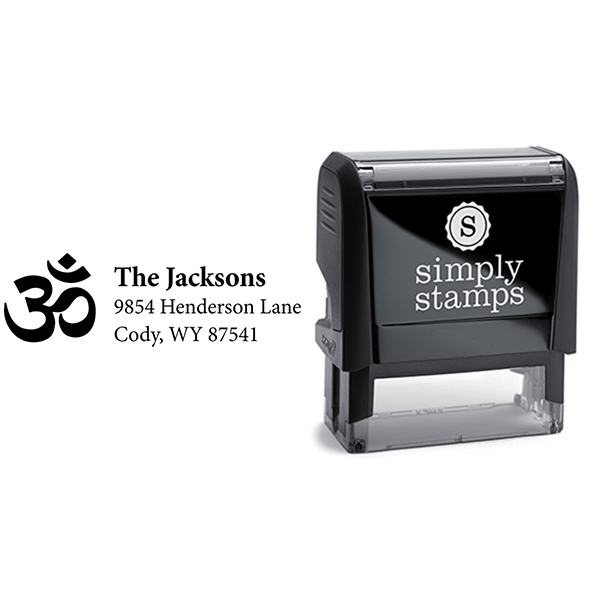 Religious Hindu Outline Return Address Stamp Lifestyle