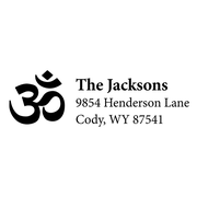 Religious Hindu Outline Return Address Stamp