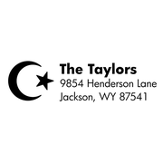 Religious Islam Outline Return Address Stamp