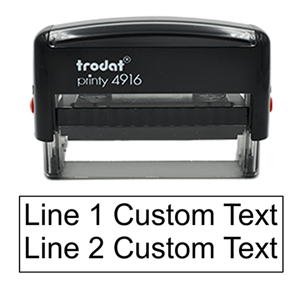 2 Line Custom Rubber Stamp Simply Stamps